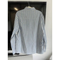 Homens Camisa Social camisa de verão Camisa casual camisa de botão Preto Azul Manga Longa Riscas Lapela Férias Roupa Diária Roupa Algodão 100% Algodão Moda Havaiana Casual