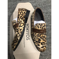 Bărbați Mocasini & Balerini Pantofi de imprimare Mocasini de îmbrăcăminte Piele Piele de vacă integrală italiană Comfortabil Anti-Alunecare Loafer Galben-Maro