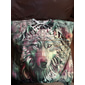 Herren Grafik Tiermotiv Wolf Weste Ärmelloses T-Shirt für Herren Ärmellos Kappenärmel T-Shirt 3D-Druck Rundhalsausschnitt Hemd Mode Designer Muskel Täglich Sport Fitnessstudio Weiß Blau Braun