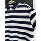 Homme Pull polo en tricot Occasionnel Sports Col Rabattu Manche Courte Rayé Boutons Bandes Été Noir Bleu Pull polo en tricot