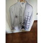 Per uomo Nautico Vintage Camicia Camicia con Bottoni Manica Lunga Vintage Moda Streetwear All'aperto Casuale Quotidiano Estate Primavera Autunno Collo alla coreana Stampato Blu-verde Nero Blu Verde