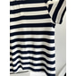 Homme Pull polo en tricot Occasionnel Sports Col Rabattu Manche Courte Rayé Boutons Bandes Été Noir Bleu Pull polo en tricot