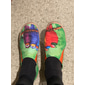 Femme Basket Ballerines Slip-Ons Imprimer des chaussures Baskets à enfiler du quotidien Voyage Oiseau Peinture Talon Plat Vacances Décontractées Confort Toile Mocassins Rouge clair Bleu Vert