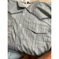 Voor heren Cowboy Westers overhemd Overhemd met knopen Cowboyshirt Lange mouw Vintage Western stijl Casual / Dagelijks Herfst winter Strijkijzer 3D-afdrukken Voorvak blauw khaki