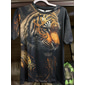Herr Grafisk Djur Tiger T-shirt Kortärmad T-shirt 3D-tryck Rund hals Skjorta Vintage Mode Designer Utomhus Dagligen Sport Ljusgul Mörkgul Gul Vår & sommar Kläder S M L XL 2XL 3XL 4XL