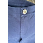 Hombre pantalones de traje Cremallera Bolsillo Color sólido Transpirable Longitud de la rodilla Formal Oficina Moderno Formal Blanco Azul Marino Microelástico
