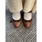 Women's Vintage Gatsby Brown Mary Jane Heels-Retro Chunky Heel Pumps for Office and Casual Wear