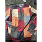 Per uomo Quadri Patchwork Motivo Geometrico Camicia Camicia con Bottoni Manica Lunga Moda Streetwear Designer Casuale Uscire Estate Primavera Autunno Collo alla coreana Stampato cachi+cachi Nero