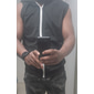 Homme Débardeur de course Sweat à capuche Sans Manches Sweat à capuche Spandex Séchage rapide Aptitude Exercice Physique Fonctionnement Tenue de sport Tenues de Sport Couleur Pleine Vert Jaune Gris