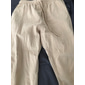 Herren Leinenhosen Hose Strandhose Kordelzug Tasche Elastischer Bund Einfach Komfort Atmungsaktiv Täglich Stilvoll HipHop Hellkaki Schwarz Mikroelastisch