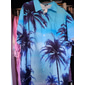 Per uomo Palma Piante Tropicali Camicia Camicia hawaiana estiva Camicia Aloha Maniche Corte Camicia Collo ripiegato Tropicale Moda Hawaiano All'aperto Spiaggia Streetwear Blu Rosso Arancione S M L