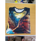 Homme Animal Aigle T-shirt Manche Courte T-shirt Impression 3D Col ras du cou Chemise Sports Mode Vêtements de sport Occasionnel Quotidien Extérieur Bleu Jaune Bleu Poudré Été Printemps Vêtement Tenue