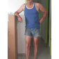 Hombre Camiseta sin mangas Top de punto acanalado Camisa de batidor de esposas Sin Mangas Cuello Barco Verano Bloque de color Tira de pozo Moda Design Músculo Exterior Noche Gimnasia Negro Blanco Rosa