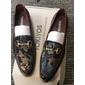 Homme Mocassins et Slip On Chaussures formelles Chaussures habillées Cuir Cuir de vachette pleine fleur italien Confortable Antidérapantes A enfiler Bleu