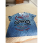 Bărbați Grafic Μηχανή Tricou tricou învechit Manșon scurt Tricou Tipărire 3D Stil Nautic Cămașă Epocă Modă Designer În aer liber Zilnic Sport Albastru Maro Trifoi Primavara vara Îmbrăcăminte S M L XL