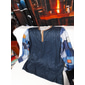 Homme Graphique Plaid Bloc de Couleur Chemise Henley T-shirt gaufré manche longue Impression 3D Designer Occasionnel Vintage Rétro Sport en Plein Air Fête Festival Printemps & Automne Noir bleu