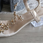 sandali da donna con tacco trasparente decorato con fiori e strass – eleganti scarpe aperte con tacco alto per matrimoni e occasioni speciali