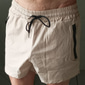 Homme Short athlétique 3 pouces Short Shorts d'entraînement Short Court Short Running Course avec doublure en maille Poche zippée Conception de cordon élastique Couleur unie Respirable Séchage rapide