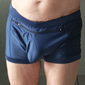 Men's Boxer Swim Shorts Beach Shorts Going out Weekend Soft Comfortable Elastic Waist Zipper Pocket Plain Short Gymnatics Casual Activewear Lake blue Black