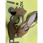 Women's Elegant Vintage T-Strap Chunky Heel Pumps - Brown Brogue Leather Heels for Oktoberfest, Retro and Formal Wear
