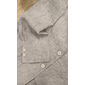 Herr Kostymer Utomhus Ficka Vår & Höst 100% Linne Ensfärgat Knappar Ficka Enkelknäppt Blazer Blå Beige
