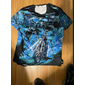 Voor heren Grafisch Doodskoppen Vlam Motor T-shirt Motorfiets T-shirt Korte mouw T-shirt 3D-afdrukken Strakke ronde hals Overhemd Vintage Modieus Ontwerper Buiten Dagelijks Sport Blauw Oranje Grijs