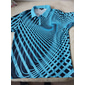 Per uomo Geometrico Magliette Polo a Nido d'Ape Maglia da golf Manica Corta Magliette polo Camicie con Colletto Business Casual Abbigliamento da vacanza Abbigliamento Formale Abbigliamento da festa