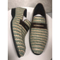 Mocassins en cuir tressé pour hommes avec doublure en cuir véritable - chaussures de cérémonie respirantes à enfiler chaussures d'été élégantes pour les mariages et les fêtes