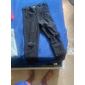 Hombre Pantalones Pantalones casuales rasgado Pierna recta Color sólido Comodidad Suave Exterior Diario Ropa de calle Casual Negro Blanco Microelástico