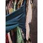 Per uomo Camicia Camicia elegante Sfumatura Casuale Quotidiano Blu Fucsia Verde Cachi Manica Lunga Collo alla coreana Estate Primavera Abbigliamento Stampato