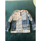 Miesten Skottiruutukuvio Faux Patchwork kuvio Henley-paita Vohveli T-paita Pitkähihainen 3D-tulostus Suunnittelija Retro / vintage Vapaa-aika Urheilu ja ulkoilu Pyhäpäivä Festivaali 봄 & Syksy Sininen