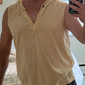 Hombre Camiseta sin mangas Top Camisetas Interiores Camisa sin mangas Sin Mangas Con Capucha Verano Plano Moda Design Músculo Exterior Noche Gimnasia Negro Blanco Amarillo Camiseta superior para