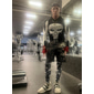 Shorts de sudation actifs pour hommes avec imprimés tête de mort shorts en éponge taille moyenne mode streetwear classique style sportif extérieur décontracté quotidien avec cordon de serrage et