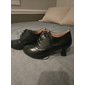 chaussures oxford à talons à lacets en similicuir marron vintage Gatsby pour femmes - style victorien rétro pour une tenue formelle et décontractée