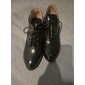 chaussures oxford à talons à lacets en similicuir marron vintage Gatsby pour femmes - style victorien rétro pour une tenue formelle et décontractée