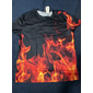 Homme Graphique Flammes de l'enfer Flamme Chemise T-shirt Chemise Flamme Manche Courte T-shirt Col rond Chemise Streetwear Exagéré Club Plage Bleu Fuchsia Orange Été Vêtement Tenue Taille Asiatique S