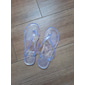 Sandales tongs transparentes en PVC pour femmes – sandales de plage légères et transparentes pour les vacances d'été, la piscine et les tenues décontractées