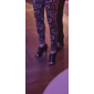 chaussures de danse à lacets noires pour femmes avec empiècements en maille et design à bout ouvert - chaussures de salon et de salsa confortables à talons