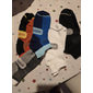 Homme Paquet de 6 Paquets multiples Chaussettes Chaussette Chaussettes courtes Chaussettes de Course Chaussettes décontractées Noir Blanche Couleur Bloc de couleur Sport & Loisir du quotidien Vacances