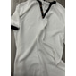 Herren Waffel-Henley-Hemd Waffelstrick T-Shirt T-Shirt Kurzarm Einfarbig Mode Designer Bequem Knöpfe Gestrickt V Ausschnitt Henley Outdoor Lässig Täglich Sommer Schwarz Weiß Marinenblau Henley T-Shirt