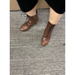 Botines de piel sintética con cordones estilo victoriano para mujer: calzado elegante para eventos de temática vintage y uso diario