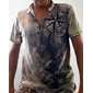 בגדי ריקוד גברים חולצה קצרה חולצת הנלי טי שירטס גראפי לְעַגֵן מצפן עומד ורוד מסמיק פול תלתן חאקי הדפסת תלת מימד מידות גדולות בָּחוּץ יומי שרוולים קצרים כפתור למטה דפוס ביגוד מעצב מסוגנן וינטאג' בסיסי