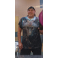 Herren Grafik Tiermotiv Wolf Weste Ärmelloses T-Shirt für Herren Ärmellos Kappenärmel T-Shirt 3D-Druck Rundhalsausschnitt Hemd Mode Designer Muskel Täglich Sport Fitnessstudio Weiß Blau Braun