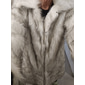 Per uomo Cappotto invernale Giacca invernale Cappotto di pelliccia Da tutti i giorni Da mare Morbido All'aperto Tasche Inverno Colore puro Top caldi Comoda Bavero Nero Bianco Marrone Grigio chiaro
