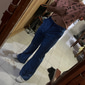 Hombre pantalones de traje Pantalones acampanados Timbre Pantalones Pantalones de traje Bolsillo Plano Comodidad Negocio Diario Festivos Moda Moderno Azul Piscina Verde Trébol