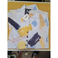 Herr Geometriska mönster Geometri Graffiti Skjorta Knapp upp skjorta Kortärmad Mode Streetwear Designer Utomhus Semester Dagligen Sommar Vår Hög krage Mönster Vit+Röd Vit&Blå Vit Gul Rodnande Rosa