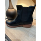 vintage brune chelsea-ankelstøvletter i imitert skinn for kvinner med elastiske sidepaneler – uformell slip-on-stil for høst- og vinterantrekk