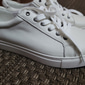 Homme Basket Baskets habillées Cuir Cuir de vachette pleine fleur italien Antidérapantes Lacet Noir Blanche