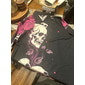Herren Totenkopf Kostüme Hemd Langarm Freizeit Dunkel Party Abendkleidung Tägliches Herbst Winter Frühling  Sommer Hemdkragen Knopf 3D Druck Schwarz Weiß Blau Lila