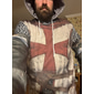 Hombre Caballeros templarios Estampados Cruz Sudadera Sudaderas Ropa de calle Design Casual Grande y alto Manga Larga Con Capucha Diario Deportes Marrón Estampado Primavera & Otoño Diseñador S M L XL
